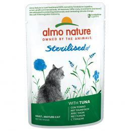 12 + 6 gratis! 18 x 70 g Almo Nature Holistic - Sterilised Thunfisch