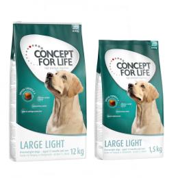 12 kg + 1 kg / 1,5 kg gratis! 13 kg / 13 ,5 kg Concept for Life  - Large Light (12 kg + 1,5 kg)