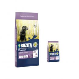 12 kg + 3 kg gratis! 15 kg Bozita Original  - Senior & Vital mit Huhn - Weizenfrei