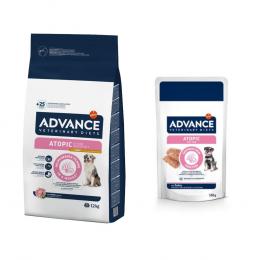 12 kg Advance Veterinary Diets + 8 x 150 g passendes Nassfutter zum Sonderpreis! - Atopic mit Kaninchen + 8 x 150 g Atopic Mini