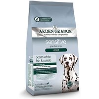 12 kg | Arden Grange | Adult mit frischem ozeanischem Weißfisch & Kartoffel getreidefrei Sensitive | Trockenfutter | Hund