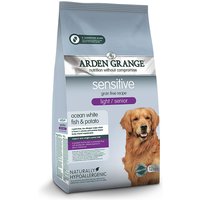 12 kg | Arden Grange | Light / Senior mit ozeanischem Weißfisch & Kartoffel getreidefrei Sensitive | Trockenfutter | Hund