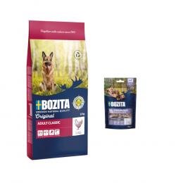 12 kg Bozita Original + 2 x 70 g Meaty Bites mit Hirsch & Ente gratis! - Adult Classic