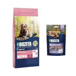12 kg Bozita Original + 2 x 70 g Meaty Bites mit Hirsch & Ente gratis! - Adult Light - Weizenfrei