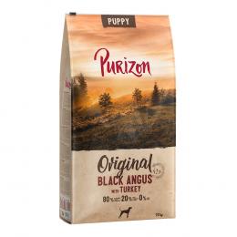 12 kg Purizon zum Sonderpreis sichern! - Puppy Black Angus-Rind mit Truthahn