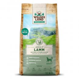 12 kg | Wildes Land | Lamm mit Reis und Wildkräutern Classic Adult | Trockenfutter | Hund