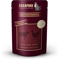 12 x 100 g | Escapure | Senior Lamm & Huhn Pastete | Nassfutter | Katze