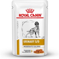 12 x 100 g | Royal Canin Veterinary Diet | URINARY S/O MODERATE CALORIE Feine Stückchen in Soße | Nassfutter | Hund