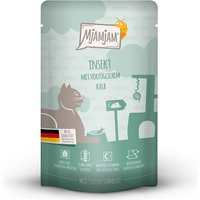 12 x 125 g | Mjamjam | Insekt mit vorzüglichem Kalb  Mahlzeit | Nassfutter | Katze