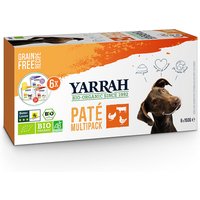 12 x 150 g | Yarrah | Bio-Patè Multipack für Hunde | Nassfutter | Hund