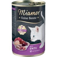 12 x 185 g | Miamor | Ente Feine Beute | Nassfutter | Katze