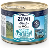 12 x 185 g | Ziwi | Mackerel and Lamb Canned Cat Food | Nassfutter | Katze