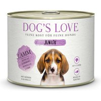 12 x 200 g | Dog’s Love | Lamm mit Kürbis und Kamille Junior | Nassfutter | Hund