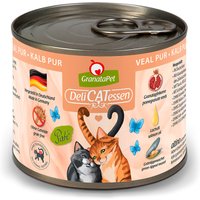 12 x 200 g | GranataPet | Kalb Pur DeliCatessen | Nassfutter | Katze