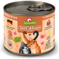 12 x 200 g | GranataPet | Truthahn & Fasan DeliCatessen | Nassfutter | Katze