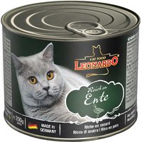 12 x 200 g | Leonardo | Reich an Ente Quality Selection | Nassfutter | Katze