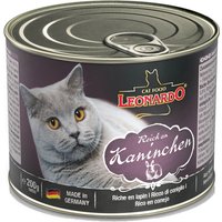 12 x 200 g | Leonardo | Reich an Kaninchen Quality Selection | Nassfutter | Katze