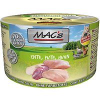 12 x 200 g | MACs | Ente, Pute & Huhn Cat | Nassfutter | Katze