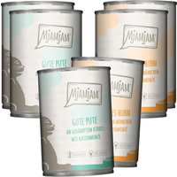 12 x 200 g | Mjamjam | Mixpaket Pute und Huhn Mahlzeit | Nassfutter | Katze