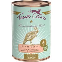 12 x 200 g | Terra Canis | Pute mit Sellerie, Kürbis & Brunnenkresse Getreidefrei | Nassfutter | Hund