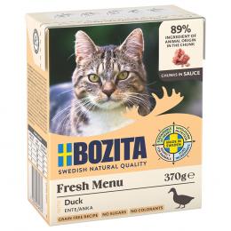 12 x 370 g Bozita Tetra Häppchen in Soße oder Gelee zum Sonderpreis! - Ente in Soße