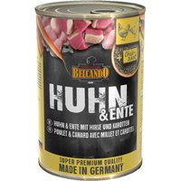 12 x 400 g | Belcando | Huhn & Ente mit Hirse & Karotten Super Premium | Nassfutter | Hund
