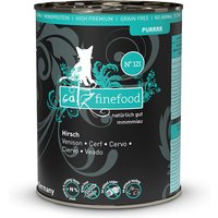 12 x 400 g | catz finefood | No.121 Hirsch Purrrr | Nassfutter | Katze