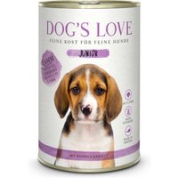 12 x 400 g | Dog’s Love | Lamm mit Kürbis und Kamille Junior | Nassfutter | Hund