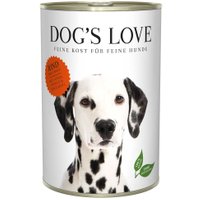 12 x 400 g | Dog’s Love | Rind mit Apfel und Spinat Adult | Nassfutter | Hund