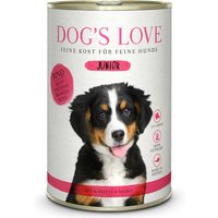 12 x 400 g | Dog’s Love | Rind mit Karotte und Salbei Junior | Nassfutter | Hund