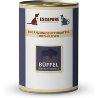 12 x 400 g | Escapure | Büffel Pur | Nassfutter | Hund