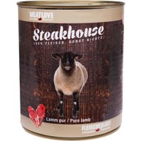 12 x 400 g | Fleischeslust | Lamm Pur Steakhouse | Nassfutter | Hund