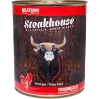 12 x 400 g | Fleischeslust | Rind Pur Steakhouse | Nassfutter | Hund