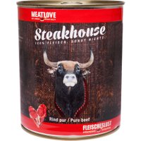 12 x 400 g | Fleischeslust | Rind Pur Steakhouse | Nassfutter | Hund