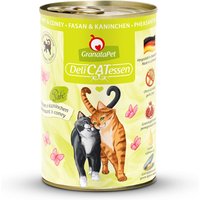 12 x 400 g | GranataPet | Fasan & Kaninchen DeliCatessen | Nassfutter | Katze