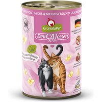 12 x 400 g | GranataPet | Lachs & Meeresfrüchte DeliCatessen | Nassfutter | Katze