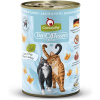 12 x 400 g | GranataPet | Lachs & Pute DeliCatessen | Nassfutter | Katze