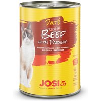 12 x 400 g | JosiCat | Beef mit Pastinake Paté | Nassfutter | Katze
