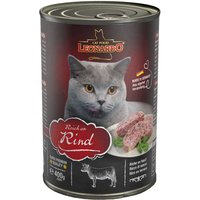 12 x 400 g | Leonardo | Reich an Rind Quality Selection | Nassfutter | Katze