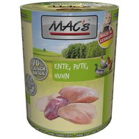 12 x 400 g | MACs | Ente, Pute & Huhn Cat | Nassfutter | Katze