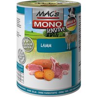12 x 400 g | MACs | Lamm Dog Mono Sensitive | Nassfutter | Hund