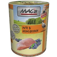 12 x 400 g | MACs | Pute & Heidelbeeren Cat | Nassfutter | Katze
