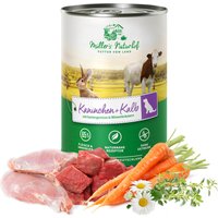 12 x 400 g | Müller’s Naturhof | Kalb und Kaninchen | Nassfutter | Hund
