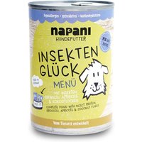 12 x 400 g | napani | Insekten Glück | Nassfutter | Hund