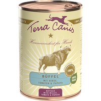 12 x 400 g | Terra Canis | Büffel mit Hirse, Tomaten & Papaya  Classic | Nassfutter | Hund