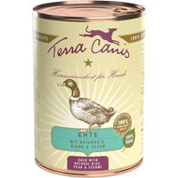 12 x 400 g | Terra Canis | Ente mit Naturreis, roter Beete, Birne & Sesam Classic | Nassfutter | Hund