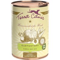 12 x 400 g | Terra Canis | Gemüse-Obst-Mix Gartentopf | Ergänzung | Hund