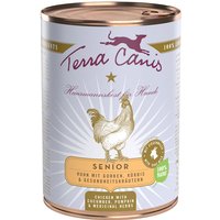 12 x 400 g | Terra Canis | Huhn mit Gurken, Kürbis & Gesundheitskräutern Senior | Nassfutter | Hund