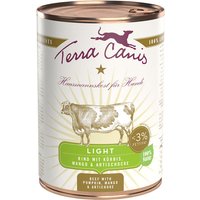 12 x 400 g | Terra Canis | Light Rind mit Kürbis, Mango und Artischocke Light | Nassfutter | Hund