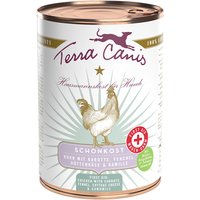 12 x 400 g | Terra Canis | Schonkost Huhn mit Karotte, Fenchel, Hüttenkäse und Kamille First Aid | Nassfutter | Hund